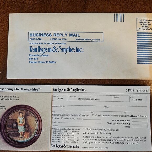 Donald Zolan Van Hygan & Smythe Inc. Grandma's Garden Collectors Plate 1986 - Picture 8 of 9